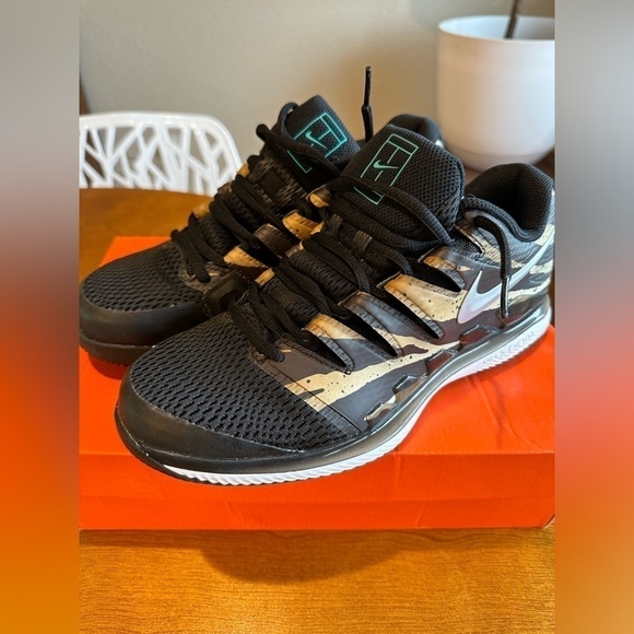 RARE Mens Air Zoom Vapor X HC Tennis Shoes wheat black Leopard Print - 7.5 - NIB main image 6
